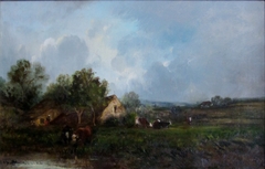 French Landscape by Léon-Victor Dupré