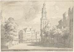 Gezicht op de Grote Markt te Zutphen by Cornelis Pronk