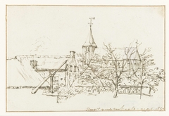 Gezicht op Roggel by Constantijn Huygens II