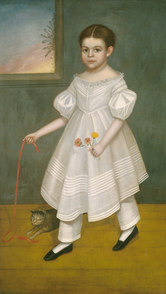 Girl with Kitten by Joseph Goodhue Chandler