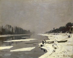 Glaçons à Bougival by Claude Monet