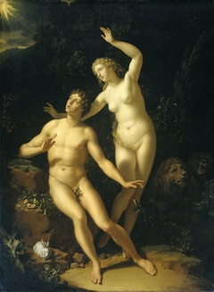 God Holds Adam and Eve Responsible by Adriaen van der Werff