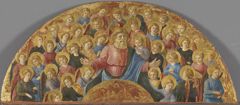 God the Father with angels by Master of the Nativity of Castello