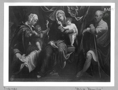 Heilige Familie mit Heiliger Elisabeth und Johannes d. T. als Kind by Tintoretto