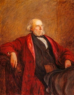 Herbert Spencer, 1820 - 1903. Philosopher by Hubert von Herkomer