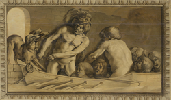 Hercules Gets Cerberus from the Underworld (Charon, the Ferryman of the Styx)
