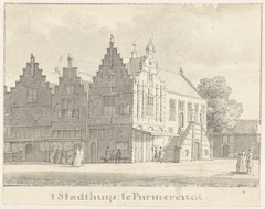 Het stadhuis te Purmerend by Cornelis Pronk