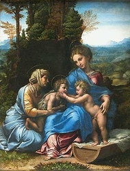 Holy Family with Saint Elizabeth and the infant St. John