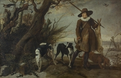 Hunter with Dogs in a Landscape