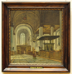 Interior of the Nieuwe Kerk, Haarlem by Wybrand Hendricks