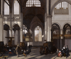 Interior of the Oude Kerk in Amsterdam