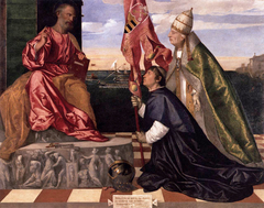 Jacopo Pesaro being presented by Pope Alexander VI to Saint Peter by Titian