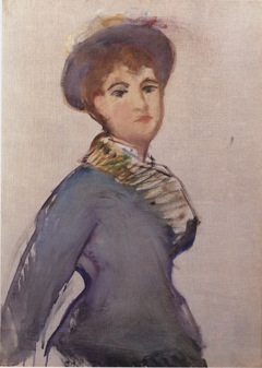 Jeune femme à mi-corps by Edouard Manet
