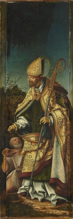 Johannesaltar, rechter Flügel: Hl. Martin by Hans Burgkmair the Elder