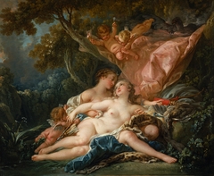 Jupiter in the Guise of Diana, and the Nymph Callisto by François Boucher