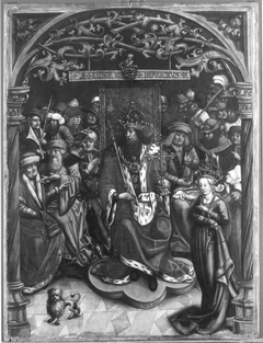 Kaiser Heinrich verurteilt die Kaiserin zum Gottesgericht (Werkstatt) by Hans Holbein the Elder