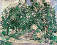 L'Allée au Jas de Bouffan by Paul Cézanne