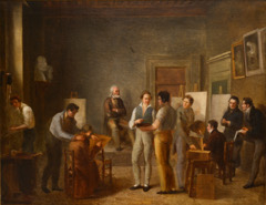 La Classe de peinture à l’école de dessin de Lyon by Jean-Marie Jacomin by Jean-Marie Jacomin