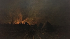 La conflagration by Emile Adélard Breton