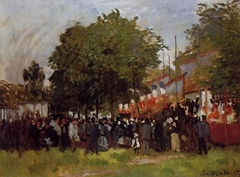 La fête d'Argenteuil by Claude Monet