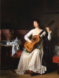 La jeune guitariste by Marguerite Gérard