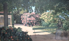 Les Lauriers Roses (The Terrace at Meric) by Frédéric Bazille