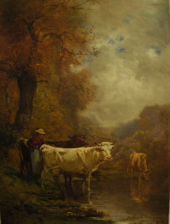 La Vache blanche by Théodore Levigne