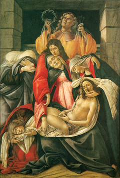 Lamentation over the Dead Christ with Saints by Sandro Botticelli