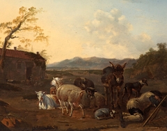Landscape with a Sleeping Herdsman by Karel Dujardin