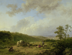 Landscape with an approaching Rainstorm