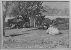 Landscape with Cattle by John Bernard Johnston