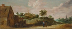 Landscape with Peasants and a Washerwoman by David Teniers the Younger