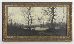 Landschap bij Nijmegen by Paul Bodifée