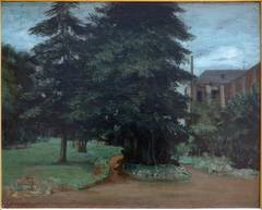 Le jardin de l'abbaye de Loos-lez-Lille by Gustave Courbet