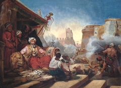 Le massacre des mamelouks ordonné par Méhémet Ali Pacha (1811) by Horace Vernet