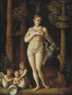 Leda and the Swan by Francesco Bacchiacca