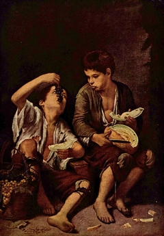 Les Mangeurs de melon et de raisin by Bartolomé Esteban Murillo
