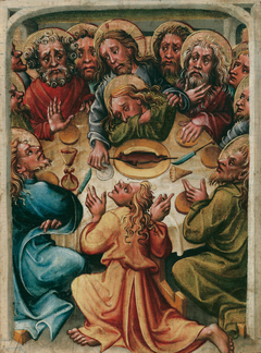Letztes Abendmahl by Meester van het Altaar van Friedrich