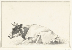 Liggende koe, naar links by Jean Bernard