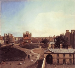 London: Whitehall and the Privy Garden from Richmond House by Canaletto