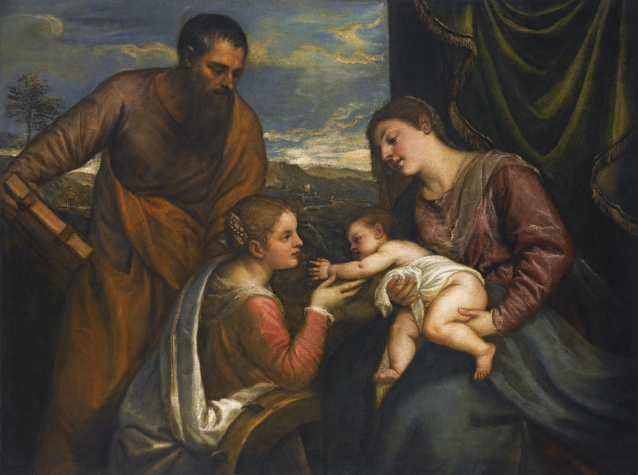 Madonna and Child with Saints Luke and Catherine of Alexandria
