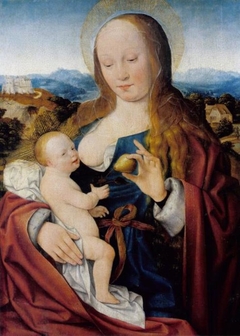 Madonna with Pear by Joos van Cleve