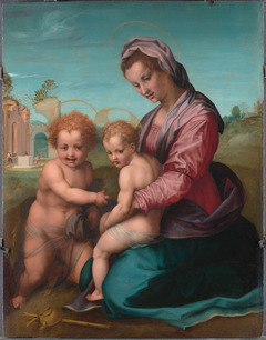Maria mit Kind und Johannesknaben by Franciabigio