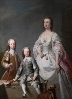 Mary Assheton, Lady Curzon (1695-1776) with her Two Sons Nathaniel Curzon, 1st Baron Scarsdale (1726-1804) and Assheton Curzon, 1st Viscount Curzon (1729-1820) by Andrea Soldi