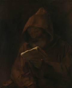 Monk Reading by Rembrandt