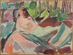 Nude in the Forest by Edvard Munch