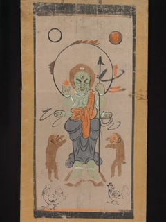 Ōtsu-e of Shōmen Kongōyasha (Vajrayaksha) by Anonymous