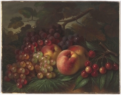 Peaches, Grapes and Cherries by George Henry Hall