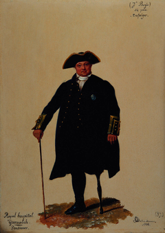 Pensioner Joseph Burgin (b. 1780), Royal Hospital Greenwich