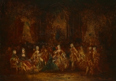 Persons in Louis XV Costumes